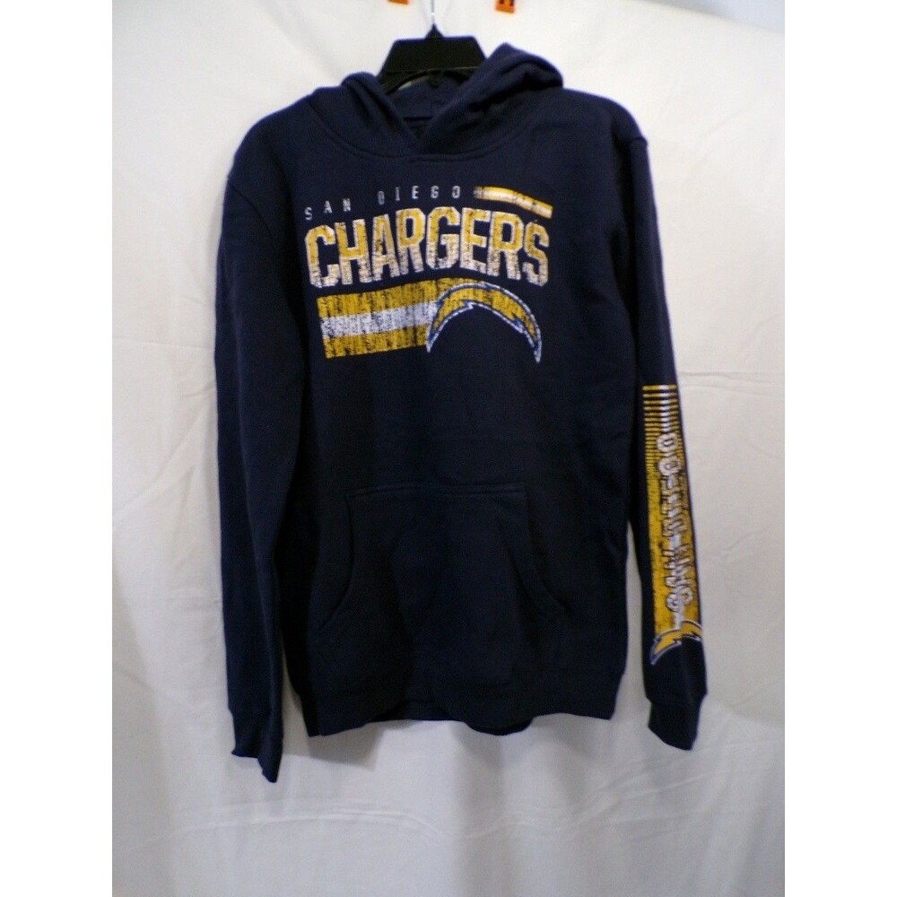 Team Apparel San Diego Chargers Men's Pullover Hoodie Blue Size S